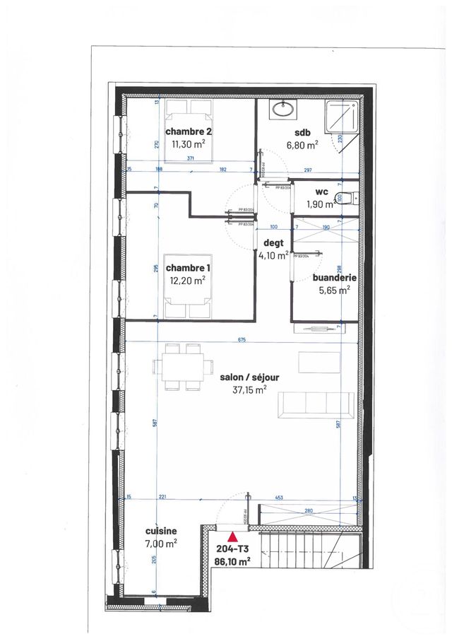 appartement - CHALONS EN CHAMPAGNE - 51