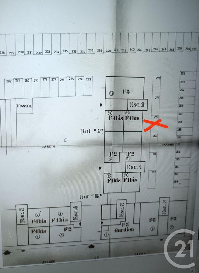 parking à vendre - 12.0 m2 - CHALONS EN CHAMPAGNE - 51 - CHAMPAGNE-ARDENNE - Century 21 Martinot Immobilier